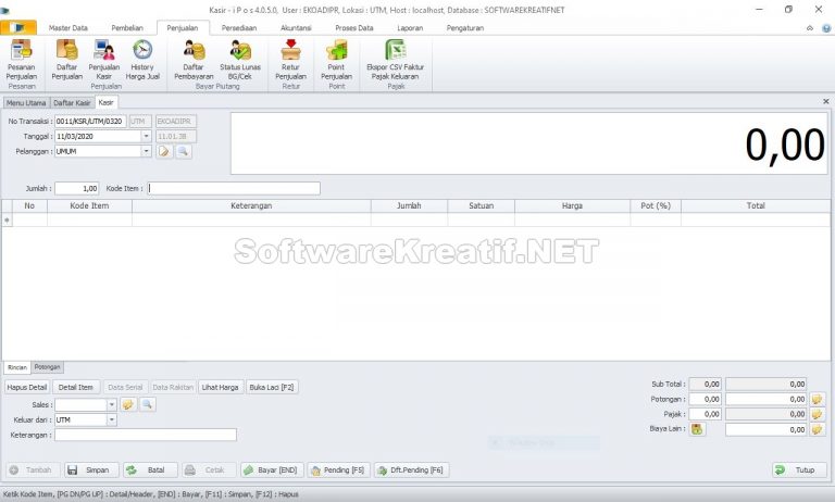 Program Toko IPOS 4 Profesional Final Edition | Software Kreatif