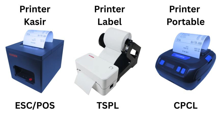 Perbedaan ESC, TSPL, dan CPCL pada Printer Thermal
